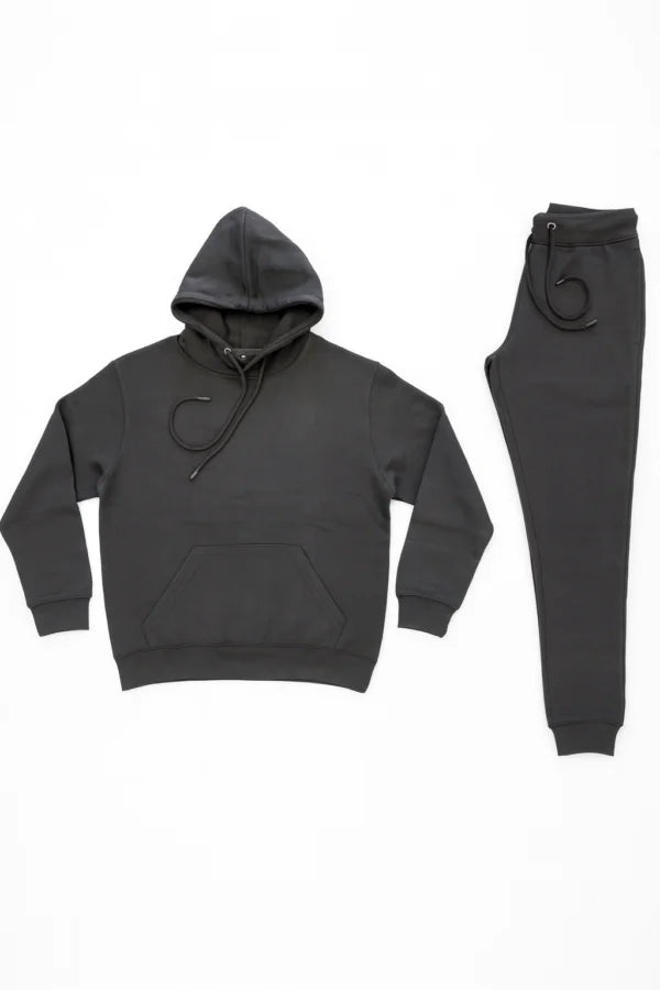 Men’s Pullover Fleece Tracksuit – 300 GSM Hoodie & Jogger Set | New Trail