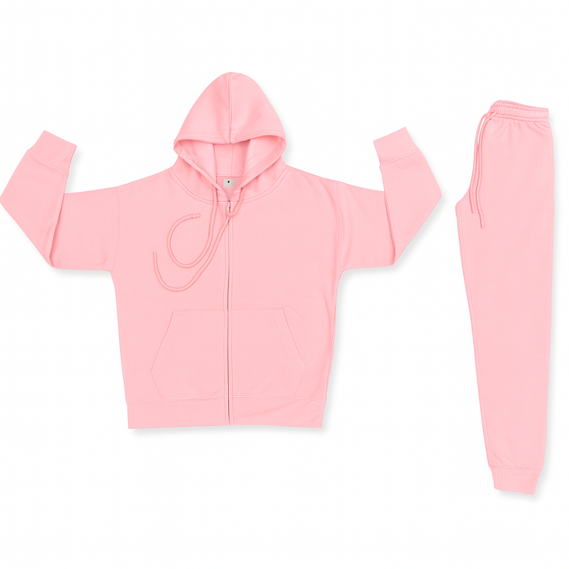 Ladies 300 GSM Zipper Tracksuit – Premium Hoodie & Joggers Set | New Trail
