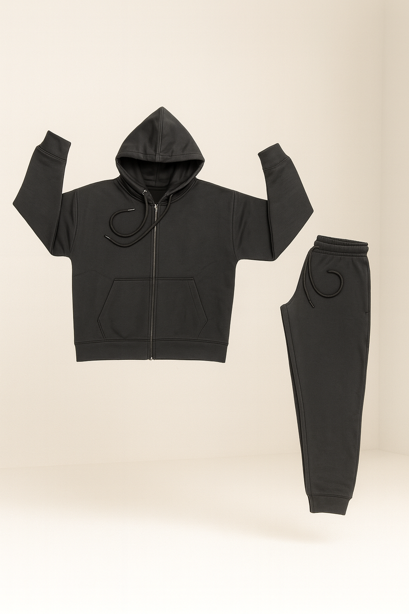 Ladies 300 GSM Zipper Tracksuit – Premium Hoodie & Joggers Set | New Trail