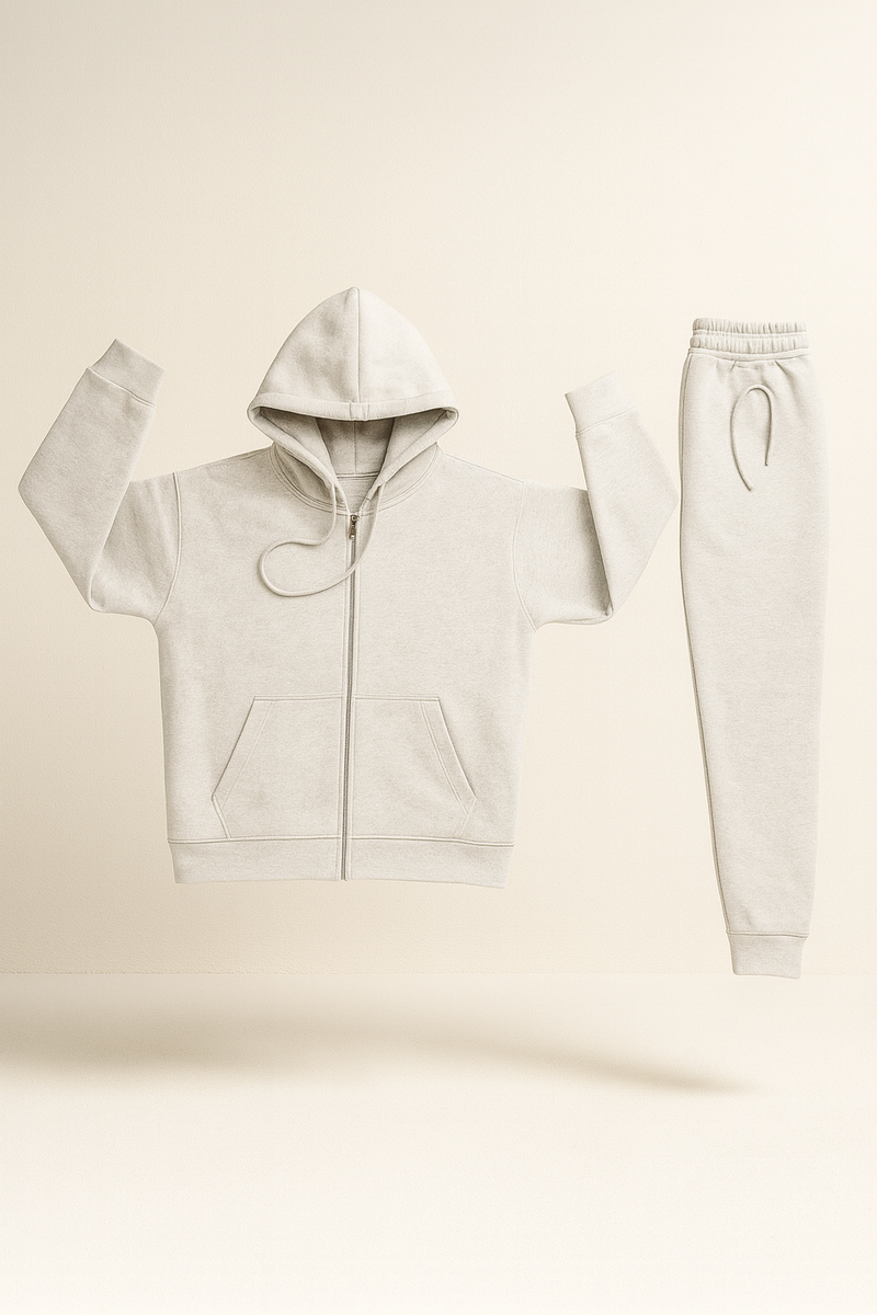 Ladies 300 GSM Zipper Tracksuit – Premium Hoodie & Joggers Set | New Trail