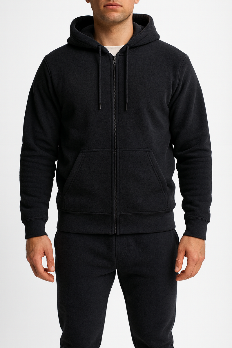 Men’s 300 GSM Fleece Zipper Tracksuit – Hoodie & Jogger Set | New Trail
