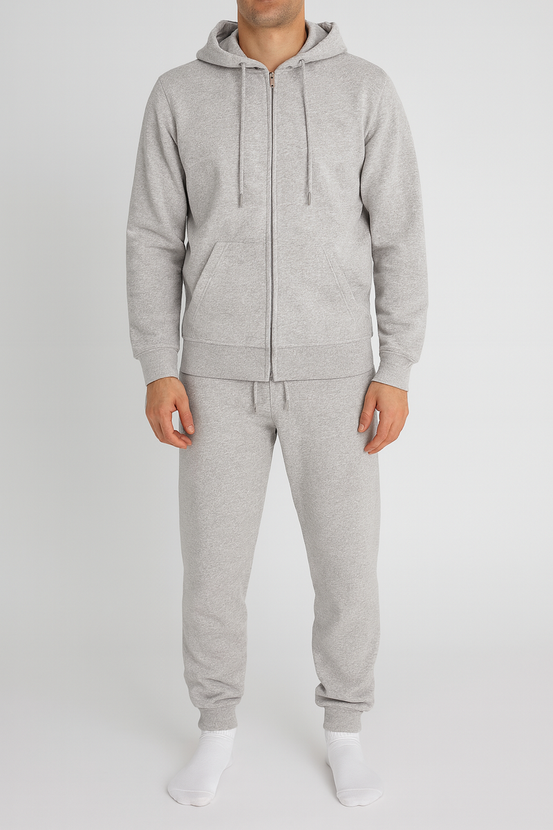Men’s 300 GSM Fleece Zipper Tracksuit – Hoodie & Jogger Set | New Trail