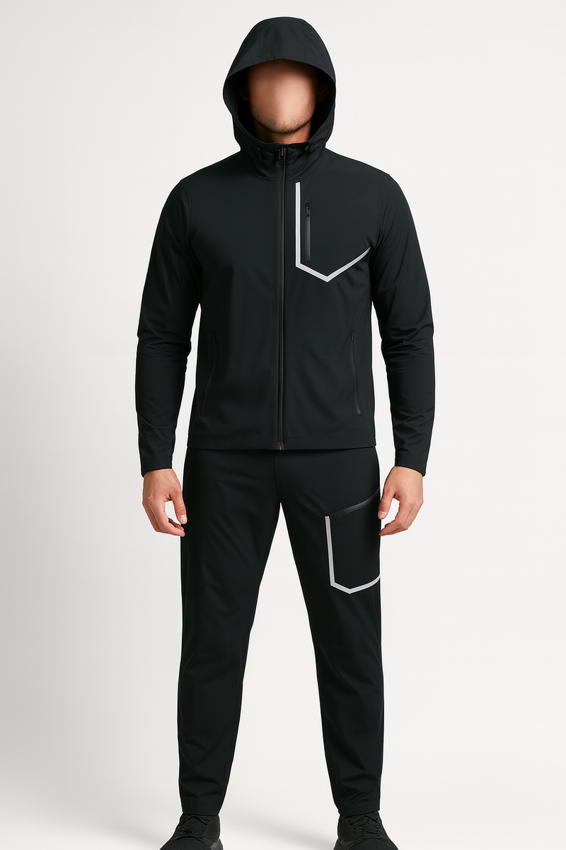 Windbreaker Tracksuit – Nylon Spandex Gym Set | New Trail