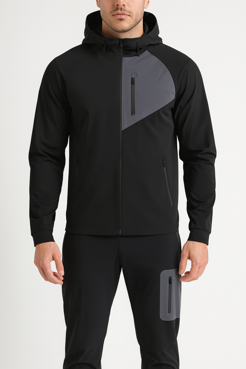 Windbreaker Tracksuit – Nylon Spandex Gym Set | New Trail