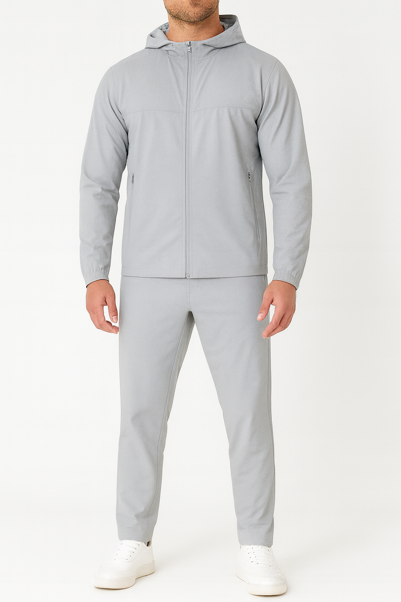 Windbreaker Tracksuit – Nylon Spandex Gym Set | New Trail