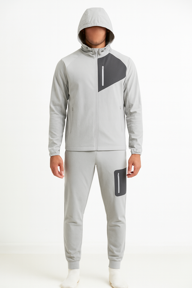 Windbreaker Tracksuit – Nylon Spandex Gym Set | New Trail