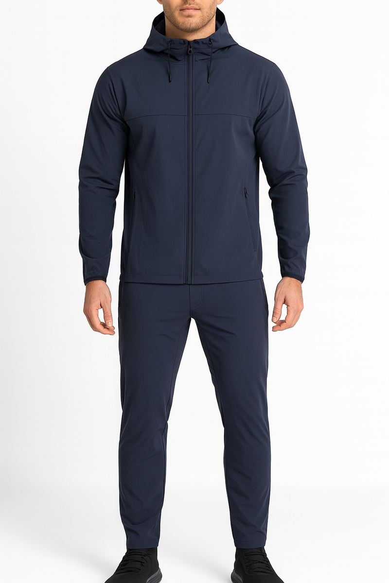 Windbreaker Tracksuit – Nylon Spandex Gym Set | New Trail